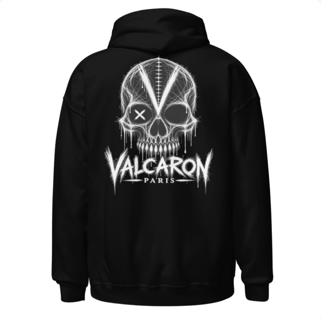 VALCARON - Sweat à capuche SKULL